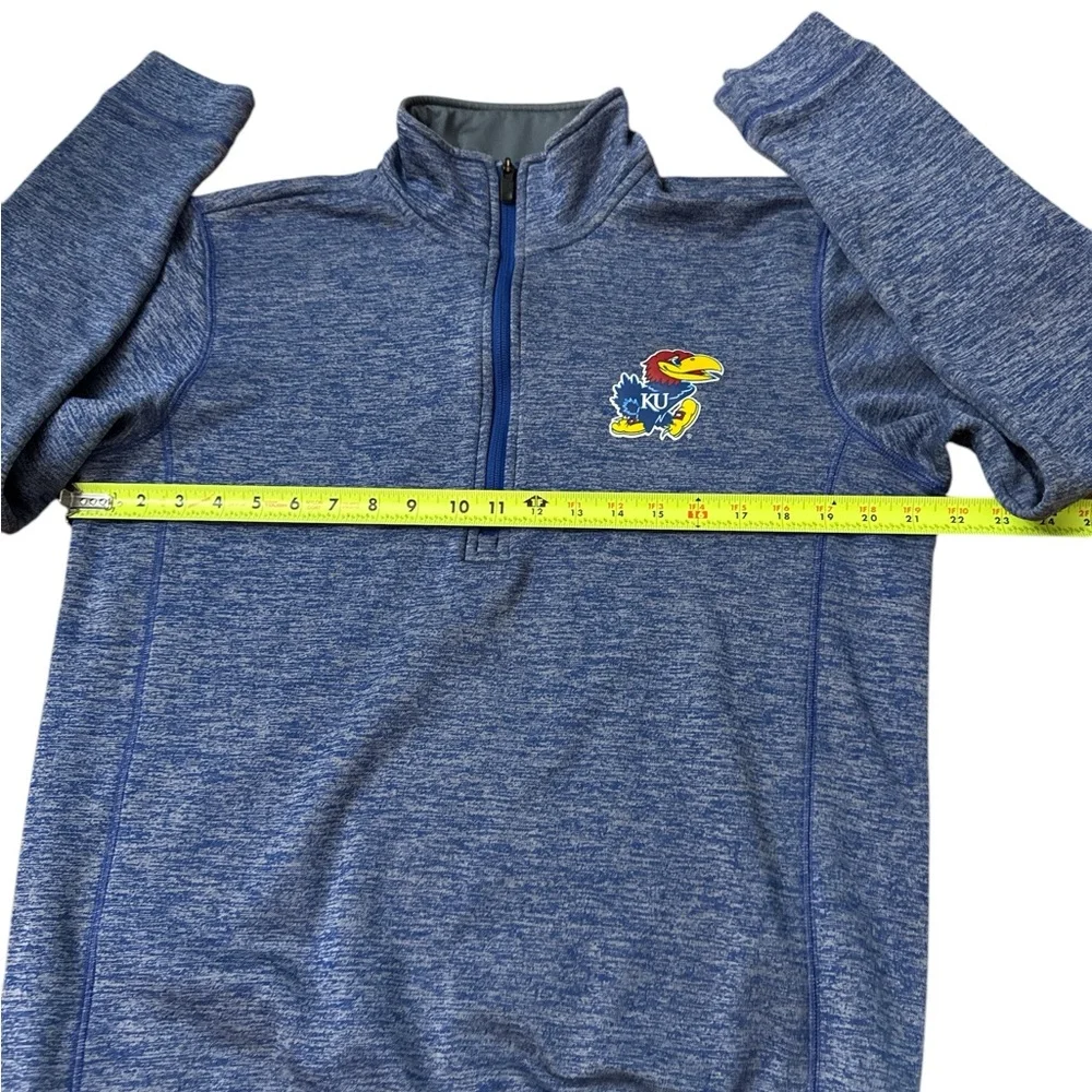 NCAA Kansas Jayhawks Men’s‎ Adidas 1/2 Zip Team Issue Size Medium Long Sleeves